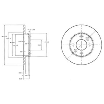 Delphi BG2217 Ön Fren Diski