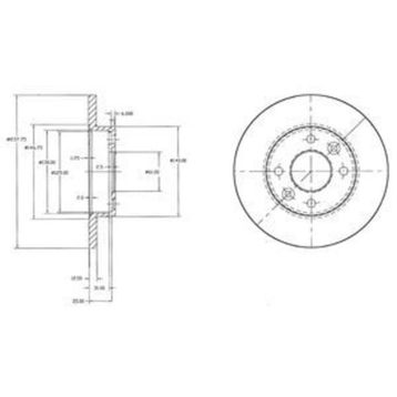Delphi BG2217 Ön Fren Diski