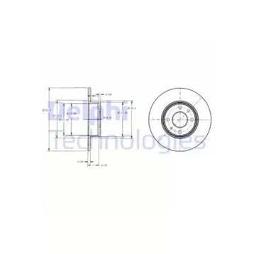 Delphi BG2322 Arka Fren Diski
