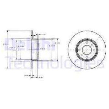 Delphi BG2322 Arka Fren Diski
