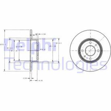 Delphi BG2322 Arka Fren Diski