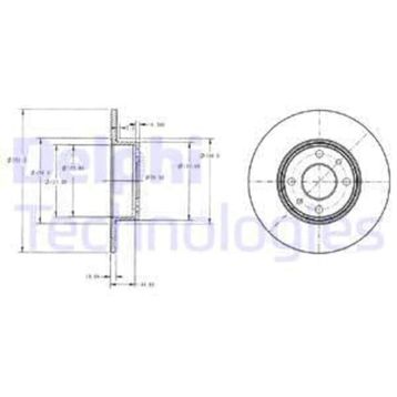 Delphi BG2322 Arka Fren Diski