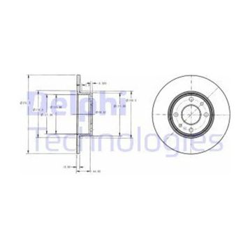 Delphi BG2322 Arka Fren Diski