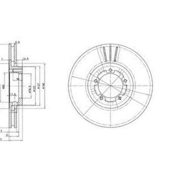 Delphi BG2663 Ön Havalı Fren Diski