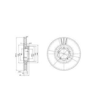 Delphi BG2663 Ön Havalı Fren Diski