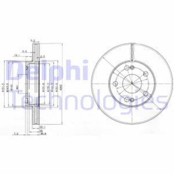 Delphi BG2695 Ön Fren Diski