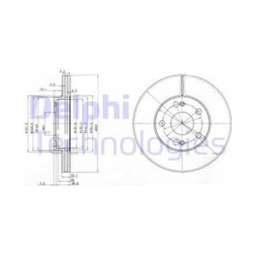 Delphi BG2695 Ön Fren Diski