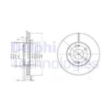 Delphi BG2695 Ön Fren Diski