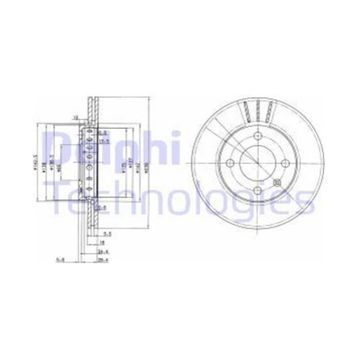 Delphi BG2982 Ön Fren Diski