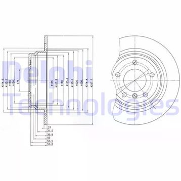 Delphi BG3044 Arka Bmw Fren Diski