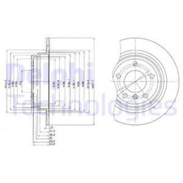 Delphi BG3044 Arka Bmw Fren Diski