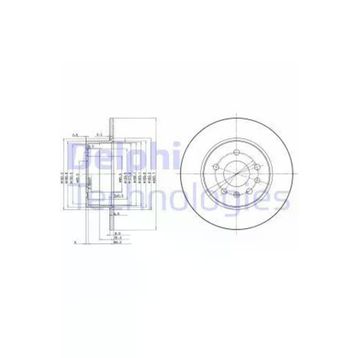 Delphi BG3274 Arka 5 Fren Diski