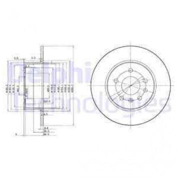 Delphi BG3274 Arka 5 Fren Diski