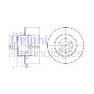 Delphi BG3274 Arka 5 Fren Diski