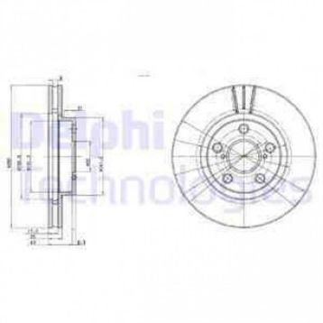 Delphi BG3347 Ön Fren Diski