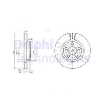 Delphi BG3347 Ön Fren Diski