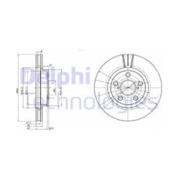 Delphi BG3347 Ön Fren Diski