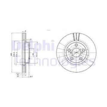 Delphi BG3347 Ön Fren Diski