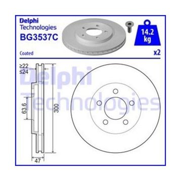 Delphi BG3537C Ön Fren Diski