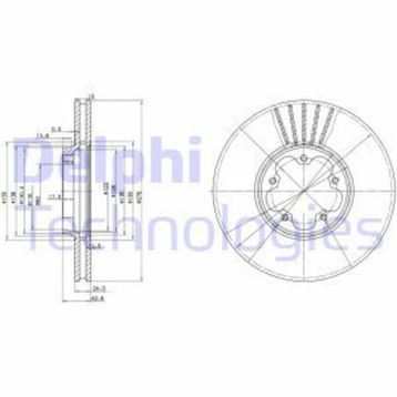 Delphi BG3676 Oto Önden Çeker Ön Fren Diski