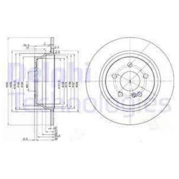 Delphi BG3757 Arka C218 Fren Diski