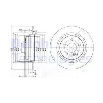 Delphi BG3757 Arka C218 Fren Diski