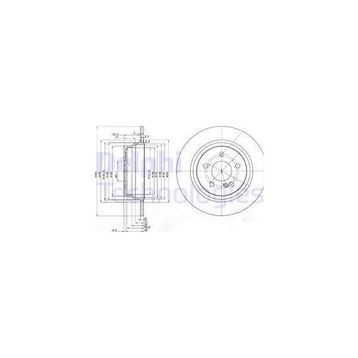 Delphi BG3757 Arka C218 Fren Diski