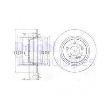 Delphi BG3757 Arka C218 Fren Diski