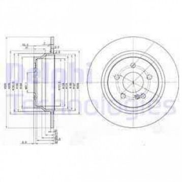 Delphi BG3757 Arka C218 Fren Diski