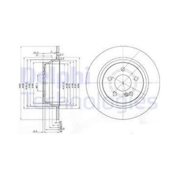 Delphi BG3757 Arka C218 Fren Diski