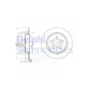 Delphi BG3897C Arka Dız Fren Diski