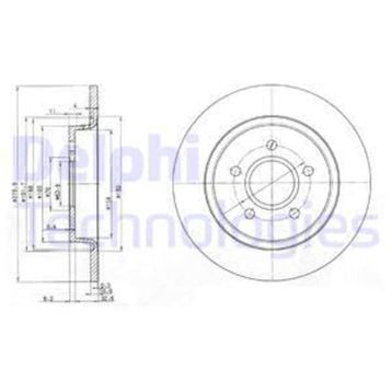 Delphi BG3897C Arka Dız Fren Diski