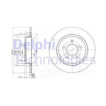 Delphi BG3897C Arka Dız Fren Diski