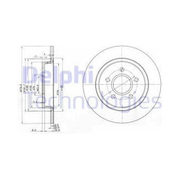 Delphi BG3897C Arka Dız Fren Diski
