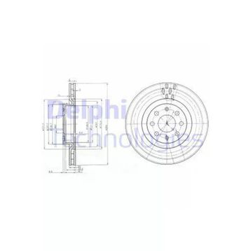 Delphi BG3944 Ön 15 Fren Diski