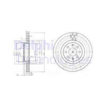 Delphi BG3944 Ön 15 Fren Diski