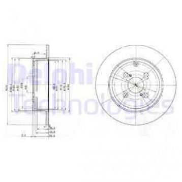 Delphi BG3974 Arka Fren Diski