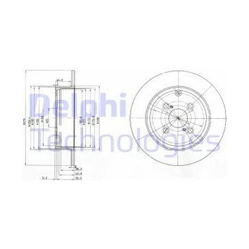 Delphi BG3974 Arka Fren Diski