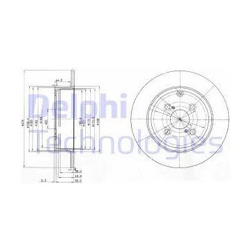 Delphi BG3974 Arka Fren Diski