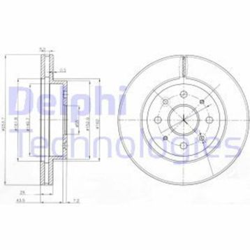 Delphi BG4019 Ön Fren Diski