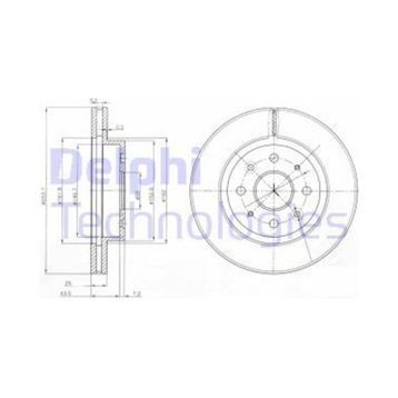 Delphi BG4019 Ön Fren Diski