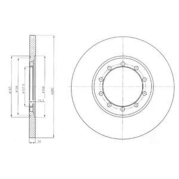 Delphi BG4075 Arka Fren Diski