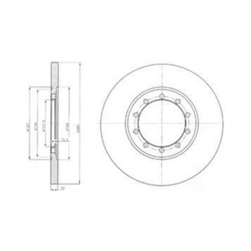 Delphi BG4075 Arka Fren Diski
