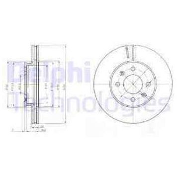 Delphi BG4096 Ön Fren Diski