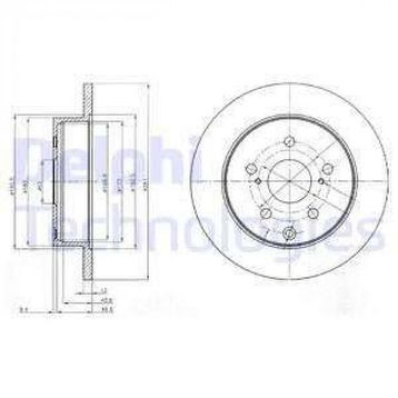 Delphi BG4115 Arka Fren Diski