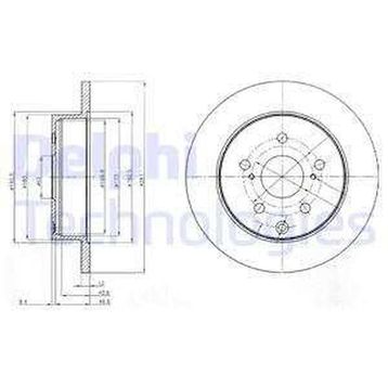Delphi BG4115 Arka Fren Diski