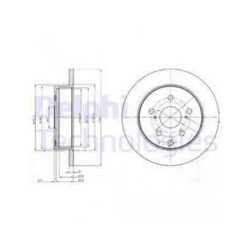 Delphi BG4115 Arka Fren Diski