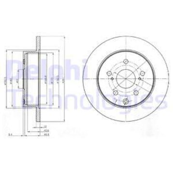 Delphi BG4115 Arka Fren Diski