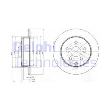Delphi BG4115 Arka Fren Diski