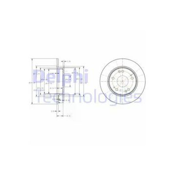 Delphi BG4118C Arka Fren Diski